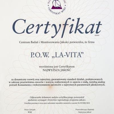 Certyfikat 3